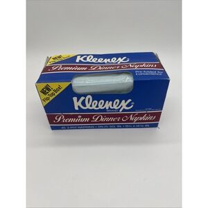 New Vintage Kleenex Dinner Napkins Flip Top‎ Box 1989 Sealed USA
